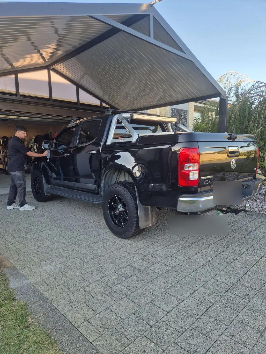Park Bay Detailing polishing a customer Holden Colorado